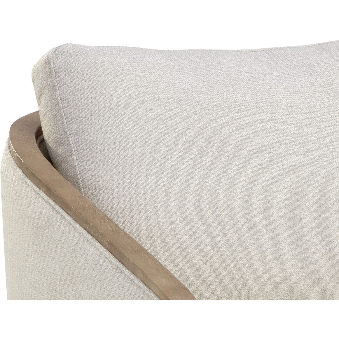 Tasia Effie Linen Swivel Lounge Chair, Swivel